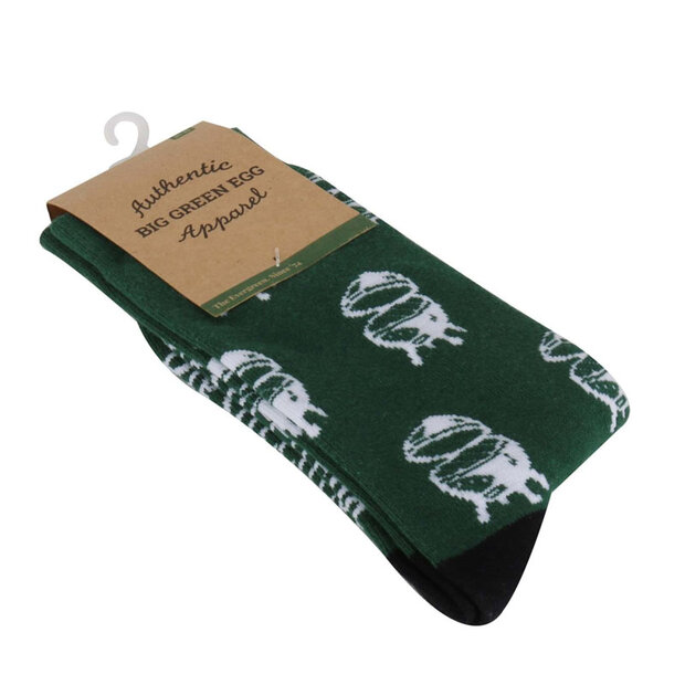 Big Green Egg Sokken groen-wit maat 39-42