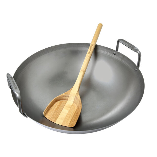 Carbon Steel Wok Large Big Green Egg