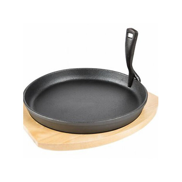 Gietijzeren kookplaat en houder The Bastard