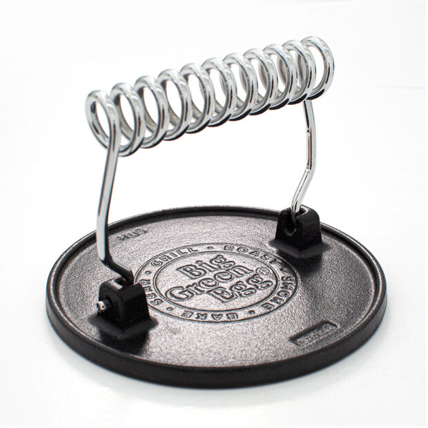 Cast iron grill press Big Green Egg