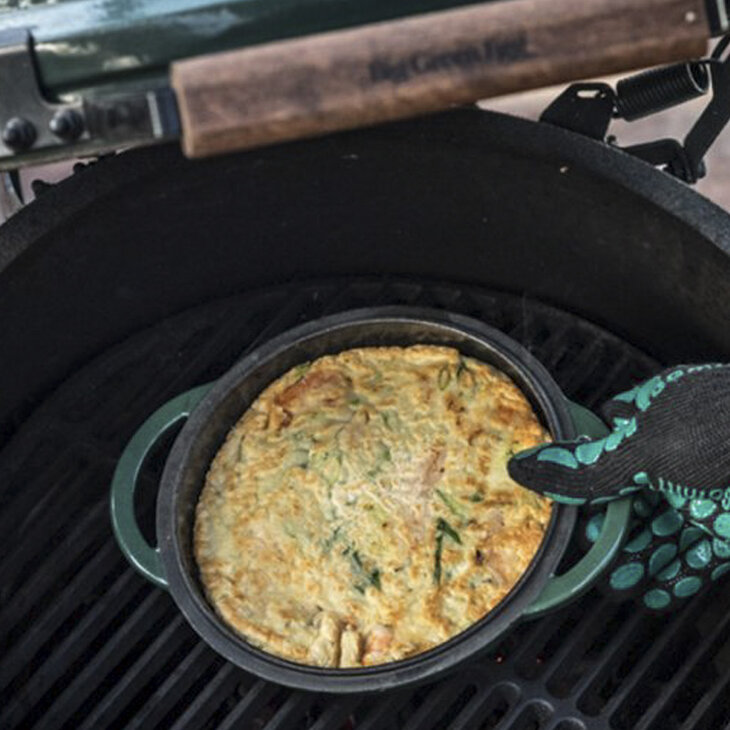 Green Dutch Oven Round Big Green Egg
