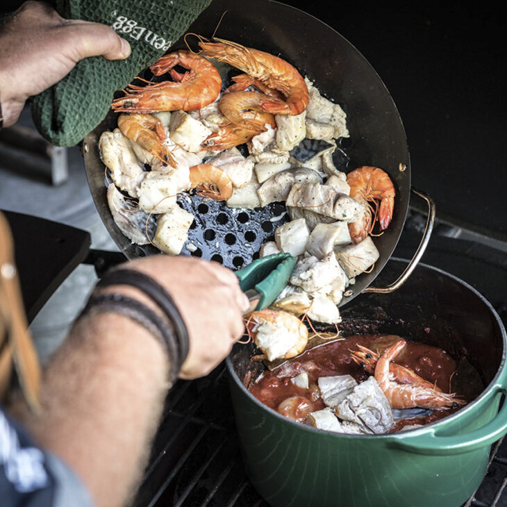 Green Dutch Oven Round Big Green Egg