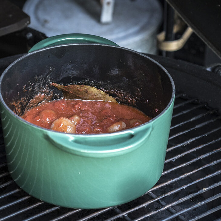 Green Dutch Oven Round Big Green Egg