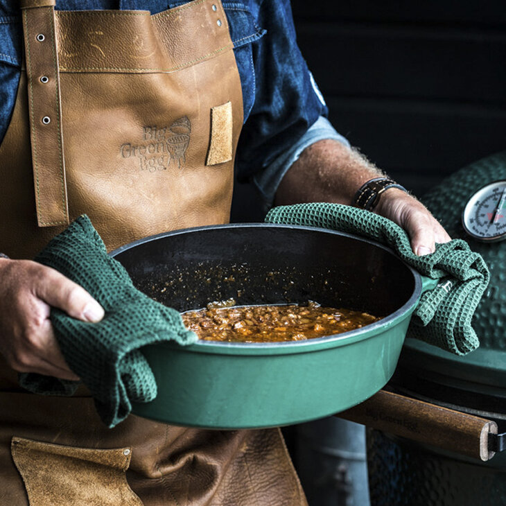 Green Dutch Oven Oval Big Green Egg
