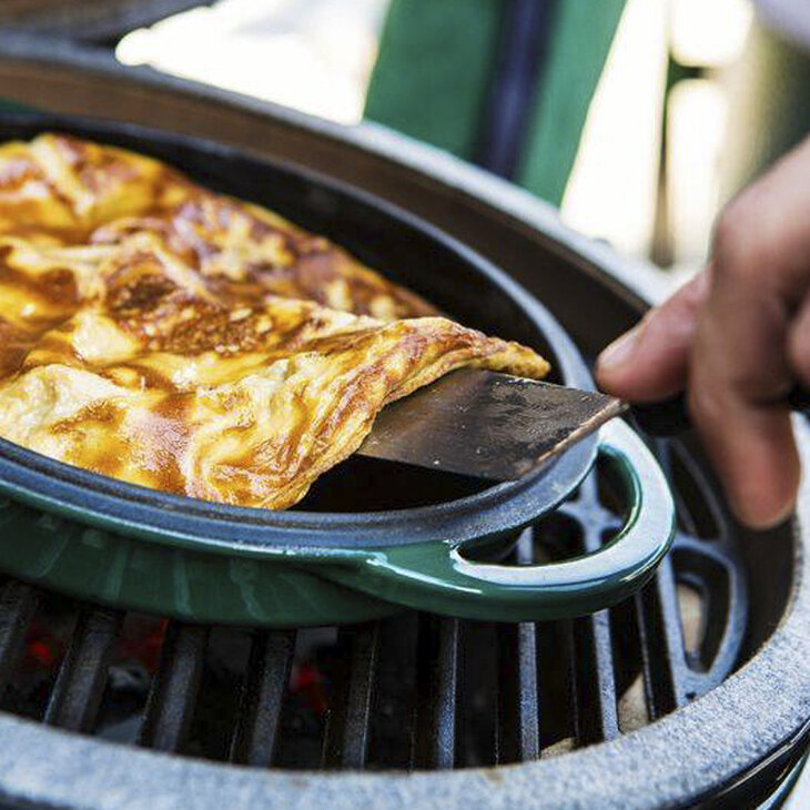 Green Dutch Oven Oval Big Green Egg