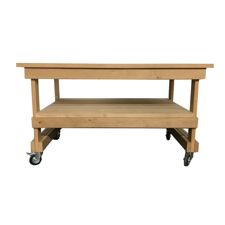 Eiken werktafel Kamado Joe