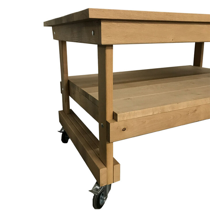 Eiken werktafel Kamado Joe