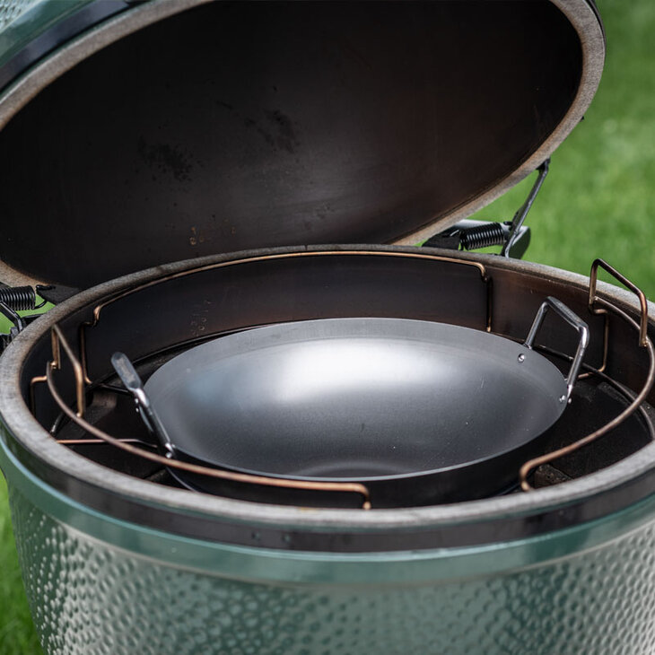 Carbon Steel Wok Large Big Green Egg