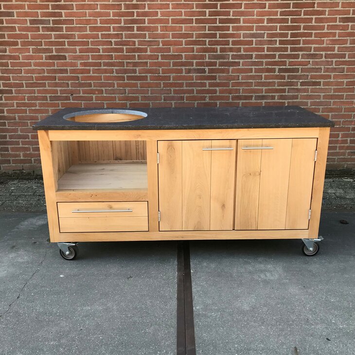 Buitenkeuken Peter + Big Green Egg Large + tafelnest