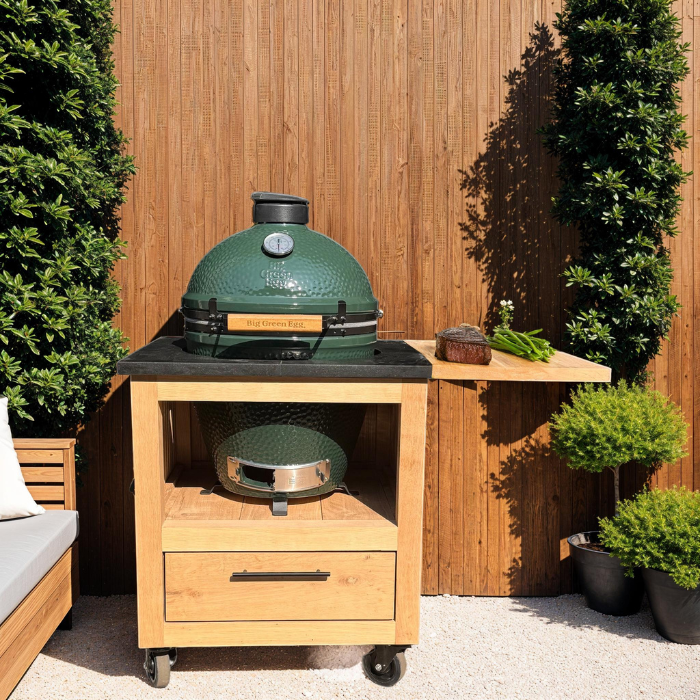 Meubel stone &amp; oak (incl. Big Green Egg Large)