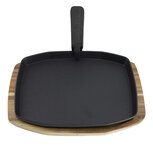 Sizzling Plate & Holder Cast Iron 24x32 cm L/M The Bastard Sizzling Plate & Holder Cast Iron 24x32 cm L/M The Bastard