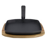 Sizzling Plate & Holder Cast Iron 21x28 cm M/C The Bastard Sizzling Plate & Holder Cast Iron 21x28 cm M/C The Bastard