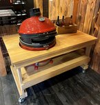 Eiken werktafel / meubel Kamado (geschikt Kamado Joe, Bastard en Big Green Egg) Eiken werktafel / meubel Kamado (geschikt Kamado Joe, Bastard en Big Green Egg)