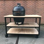 Eikenhouten tafel met stalen frame incl. Bastard Large Eikenhouten tafel met stalen frame incl. Bastard Large